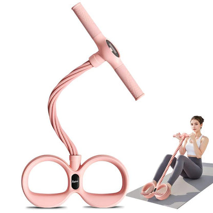 Soulyis Smart Foot Pedal Puller, 6-Tube Elastic Resistance Band, Natural Latex Resistance Rope, Suitable for Abdomen/Waist/Arm/Leg Stretching and Shaping Training, Pilates Equipment, Yoga Equipment, Fitness Shaping, Holiday Gift