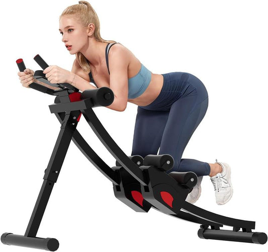 Ab Machine, Workout Equipment for Home Gym Strength Training, Ab Workout Equipment, AB Machine for Stomach Workout, Foldable Abdominal Trainer for Men and Women Exercise