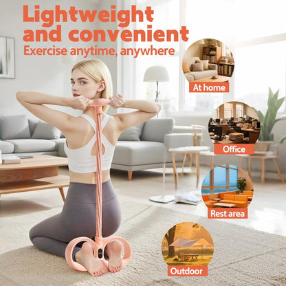 Soulyis Smart Foot Pedal Puller, 6-Tube Elastic Resistance Band, Natural Latex Resistance Rope, Suitable for Abdomen/Waist/Arm/Leg Stretching and Shaping Training, Pilates Equipment, Yoga Equipment, Fitness Shaping, Holiday Gift