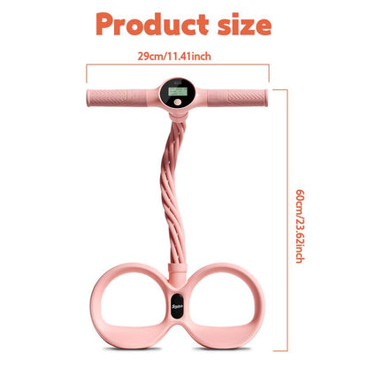 Soulyis Smart Foot Pedal Puller, 6-Tube Elastic Resistance Band, Natural Latex Resistance Rope, Suitable for Abdomen/Waist/Arm/Leg Stretching and Shaping Training, Pilates Equipment, Yoga Equipment, Fitness Shaping, Holiday Gift