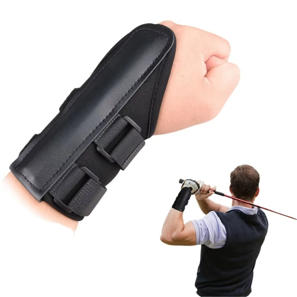 Golf Wrist Brace for Beginners Swing Trainer Aid Prevent Wrist Flip Arm Angle Corrector Hand Position Fixer for Standard Posture