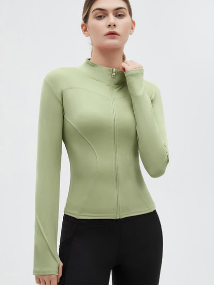 Women'S Workout Yoga Jacket Full Zip Running Track Jacket Long Sleeve Yoga Shirt Women Zip Fitness Yoga Shirt Winter Warm Gym Top Activewear Running Coats Yoga Shirt Woman